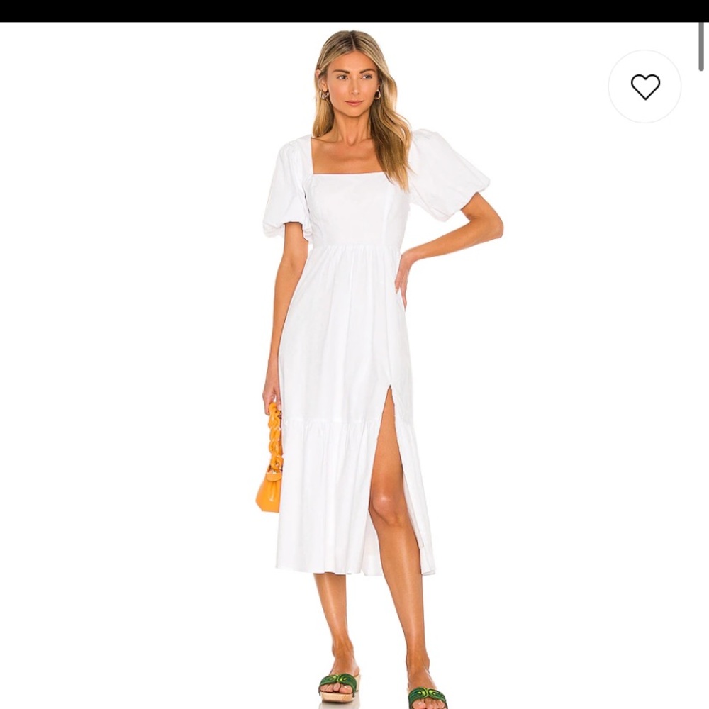 ASTR Poplin Tiered Maxi Dress